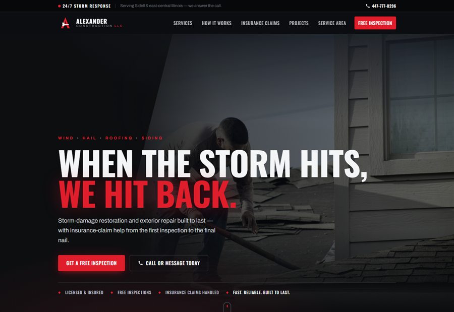 Preview of the Front Line storm-restoration design